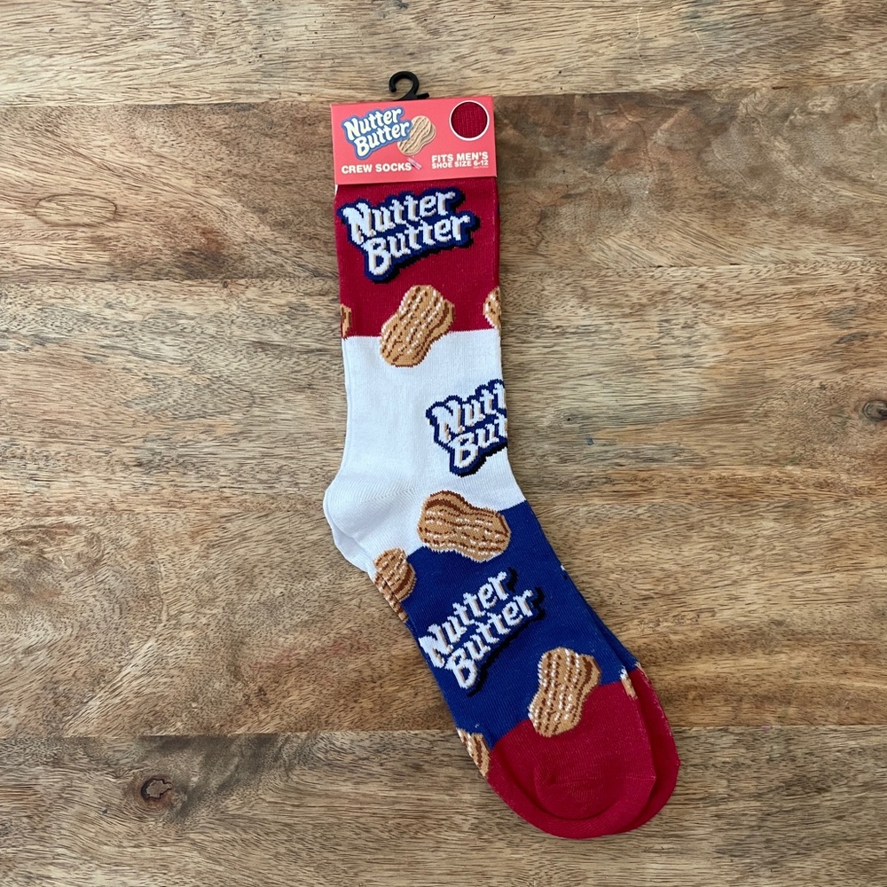 5/$20 NEW Adult Nutter Butter Cookie Socks